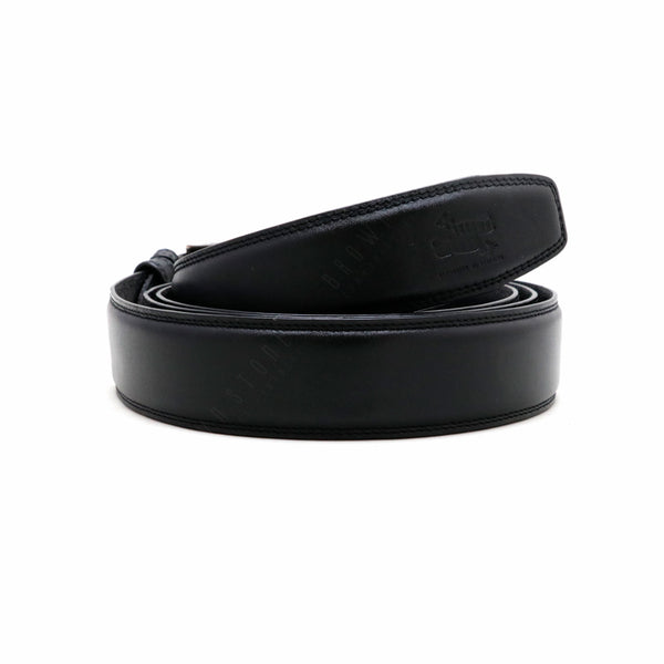 Nubuck Semi-Narrow Belt – Black - Assembly Artisans Co.,Ltd.