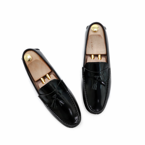 Comfy Tassel Loafer European Brush Off Black Patent - Assembly Artisans Co.,Ltd.