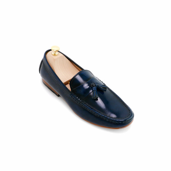 Comfy Tassel Loafer European Brush Off Bezel Blue - Assembly Artisans Co.,Ltd.