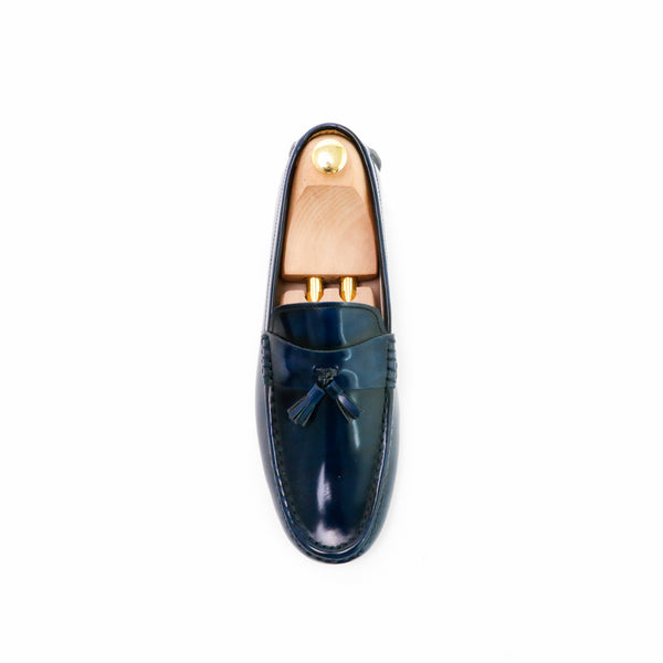 Comfy Tassel Loafer European Brush Off Bezel Blue - Assembly Artisans Co.,Ltd.