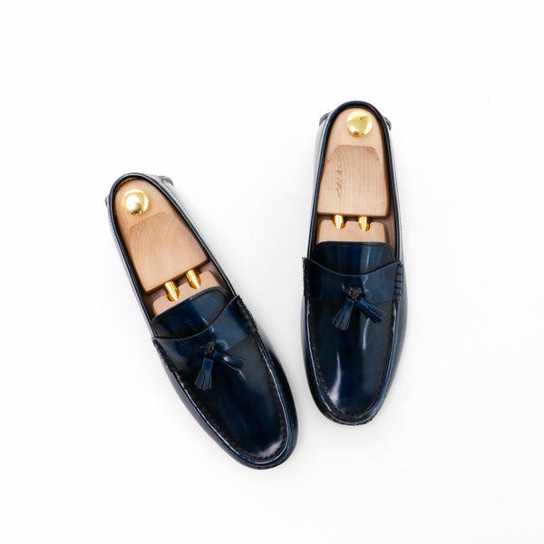 Comfy Tassel Loafer European Brush Off Bezel Blue - Assembly Artisans Co.,Ltd.