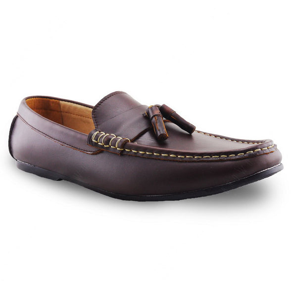 Comfy Tassel Loafer Classy Oil Tanned Brandy Brown - Assembly Artisans Co.,Ltd.