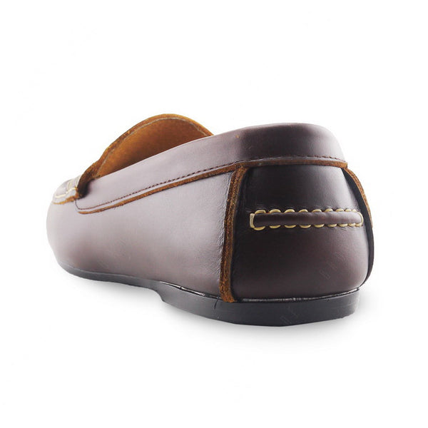 Comfy Tassel Loafer Classy Oil Tanned Brandy Brown - Assembly Artisans Co.,Ltd.