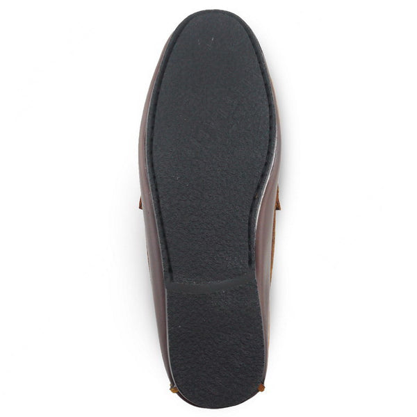 Comfy Tassel Loafer Classy Oil Tanned Brandy Brown - Assembly Artisans Co.,Ltd.