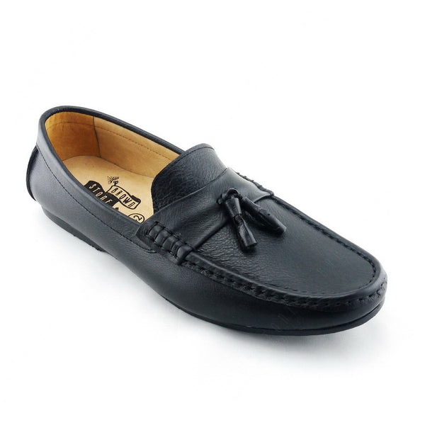 Comfy Tassel Loafer Wrinkle Soft Black - Assembly Artisans Co.,Ltd.