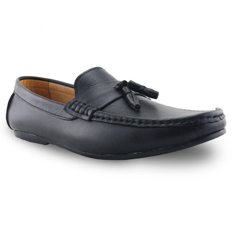 Comfy Tassel Loafer Wrinkle Soft Black - Assembly Artisans Co.,Ltd.