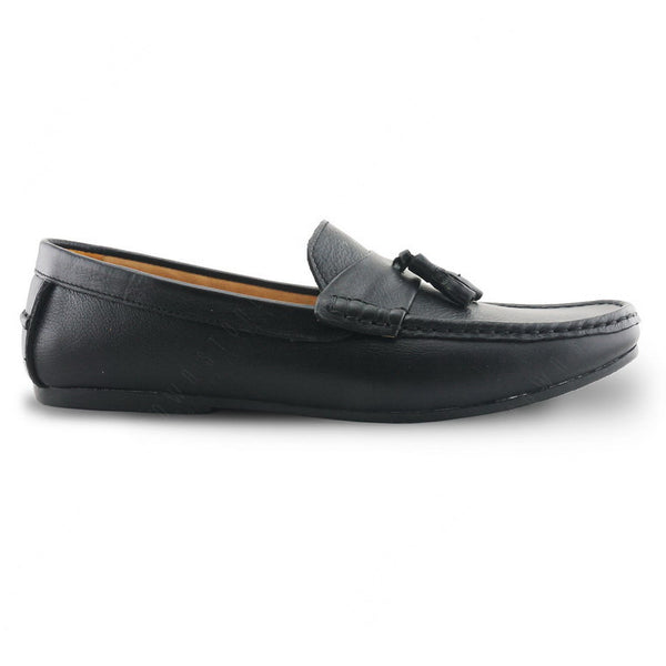 Comfy Tassel Loafer Wrinkle Soft Black - Assembly Artisans Co.,Ltd.