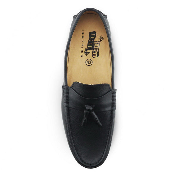 Comfy Tassel Loafer Wrinkle Soft Black - Assembly Artisans Co.,Ltd.