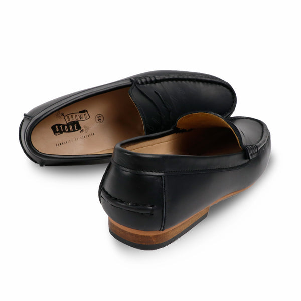 Penny Leather Loafer Onyx Black - Assembly Artisans Co.,Ltd.