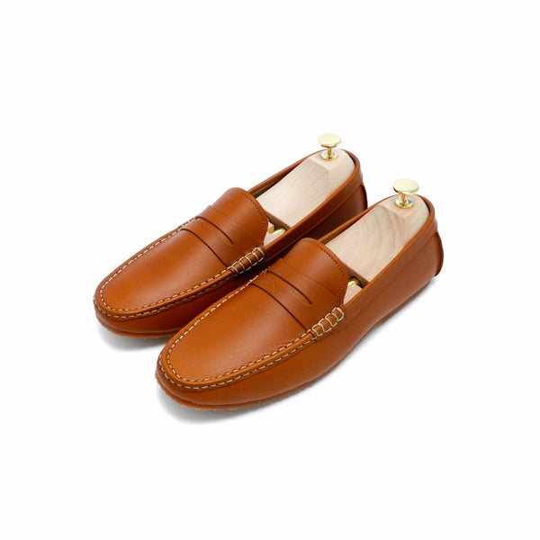 Penny Loafer Classy Oil Tanned Toffee Tan - Assembly Artisans Co.,Ltd.