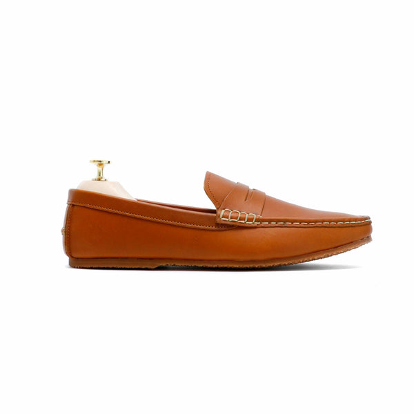 Penny Loafer Classy Oil Tanned Toffee Tan - Assembly Artisans Co.,Ltd.