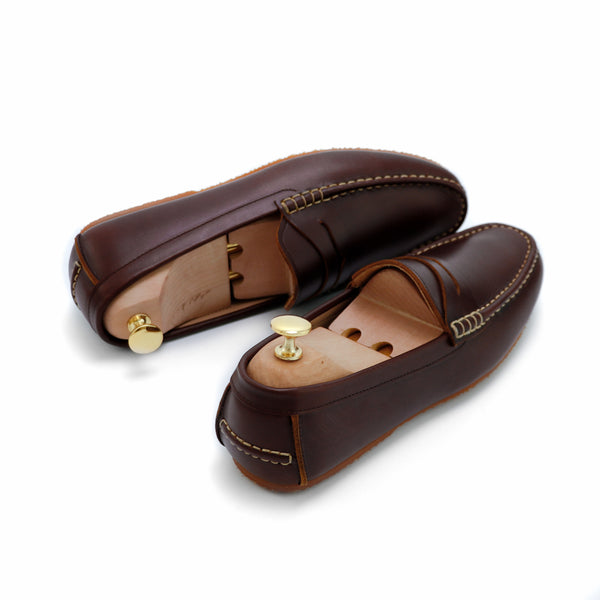 Penny Loafer Classy Oil Tanned Brandy Brown - Assembly Artisans Co.,Ltd.