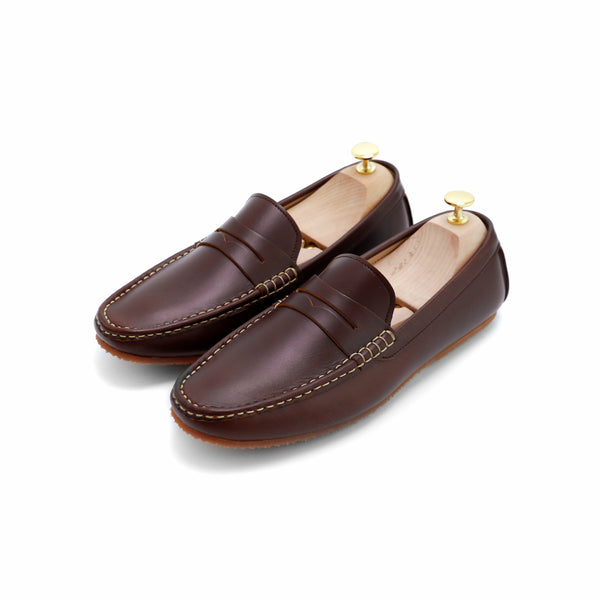 Penny Loafer Classy Oil Tanned Brandy Brown - Assembly Artisans Co.,Ltd.
