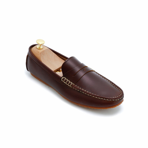 Penny Loafer Classy Oil Tanned Brandy Brown - Assembly Artisans Co.,Ltd.