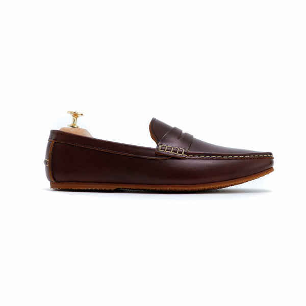 Penny Loafer Classy Oil Tanned Brandy Brown - Assembly Artisans Co.,Ltd.