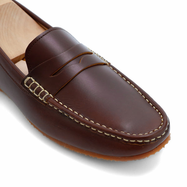 Penny Loafer Classy Oil Tanned Brandy Brown - Assembly Artisans Co.,Ltd.