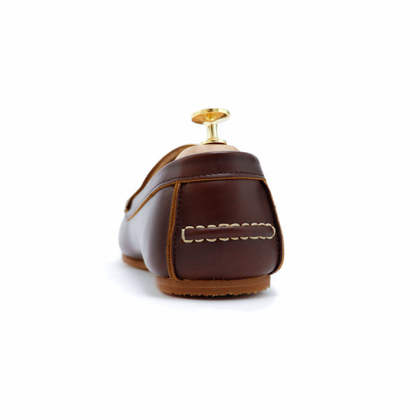 Penny Loafer Classy Oil Tanned Brandy Brown - Assembly Artisans Co.,Ltd.