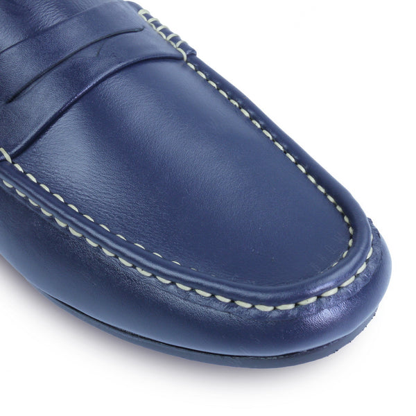 Penny Leather Loafer Soft Navy - Assembly Artisans Co.,Ltd.