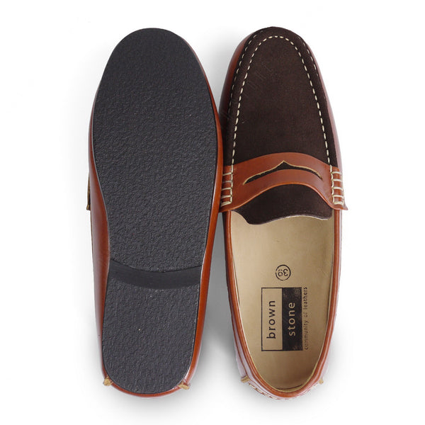Suede Flip Leather Loafer Classic Dark Brown - Assembly Artisans Co.,Ltd.