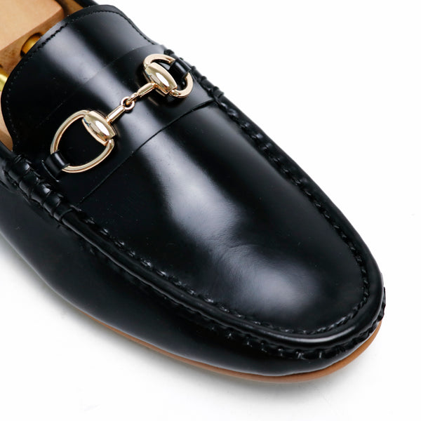 Horsebit Classy Loafer European Brush Off Black Patent