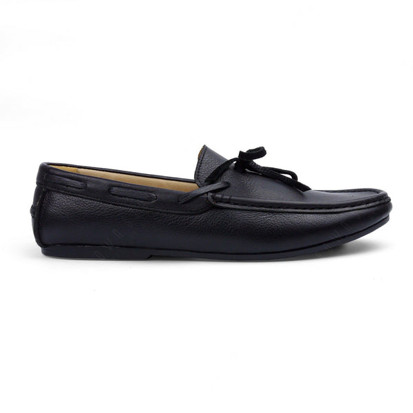 Casualist Lace Leather Loafer Wrinkle Soft Black - Assembly Artisans Co.,Ltd.