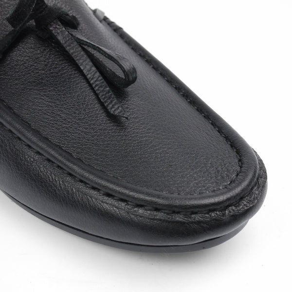 Casualist Lace Leather Loafer Wrinkle Soft Black - Assembly Artisans Co.,Ltd.