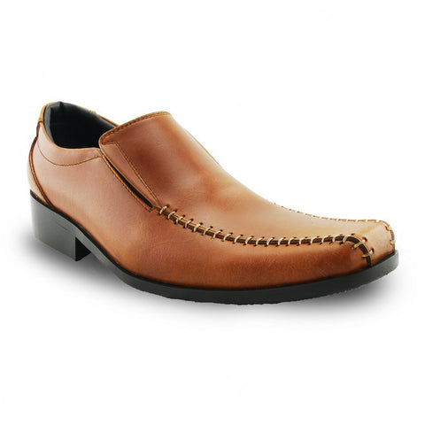 City Oxford Executive Flat Thread Classy Oil Tanned Toffee Tan - Assembly Artisans Co.,Ltd.