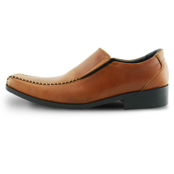City Oxford Executive Flat Thread Classy Oil Tanned Toffee Tan - Assembly Artisans Co.,Ltd.