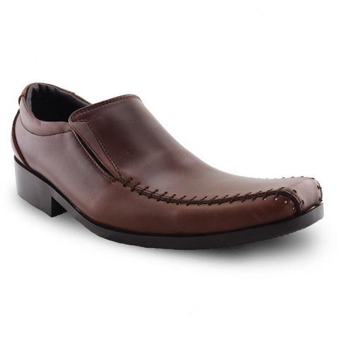 City Oxford Executive Flat Thread Classy Oil Tanned Brandy Brown - Assembly Artisans Co.,Ltd.