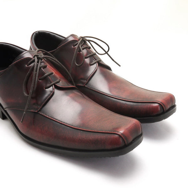 City Oxford Flat Lace European Brush Off Burgundy - Assembly Artisans Co.,Ltd.
