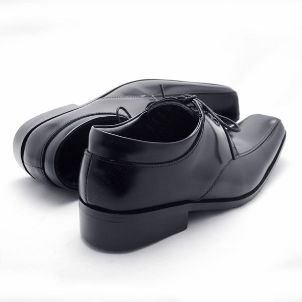 City Oxford Flat Lace European Brush Off Black Patent - Assembly Artisans Co.,Ltd.