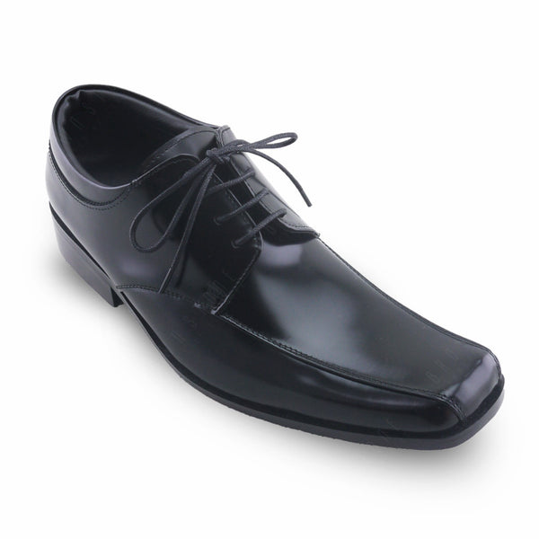 City Oxford Flat Lace European Brush Off Black Patent - Assembly Artisans Co.,Ltd.