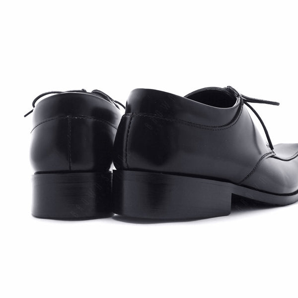 City Oxford Flat Lace European Brush Off Black Patent - Assembly Artisans Co.,Ltd.