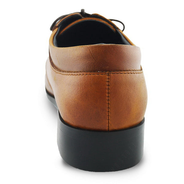 City Oxford Flat Lace Classy Oil Tanned Toffee Tan - Assembly Artisans Co.,Ltd.