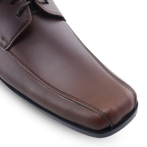 City Oxford Flat Lace Classy Oil Tanned Brandy Brown - Assembly Artisans Co.,Ltd.
