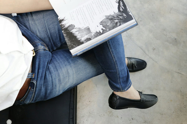 Comfy Tassel Loafer Wrinkle Soft Black - Assembly Artisans Co.,Ltd.