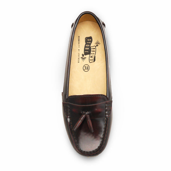 Comfy Tassel Moccasin European Bruh off Burgundy - Assembly Artisans Co.,Ltd.