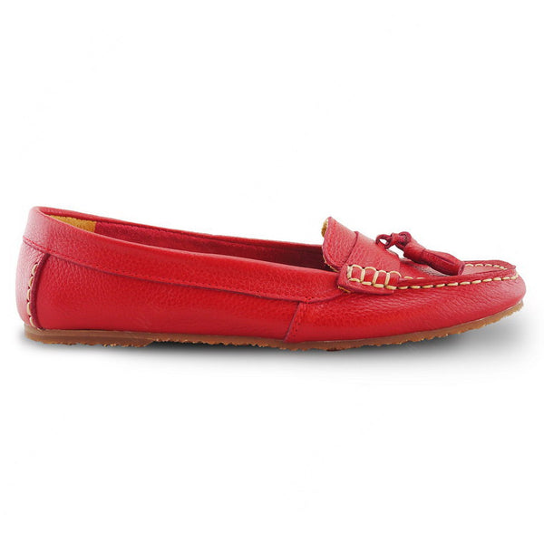 Comfy Tassel Moccasin Wrinkle Soft Red - Assembly Artisans Co.,Ltd.