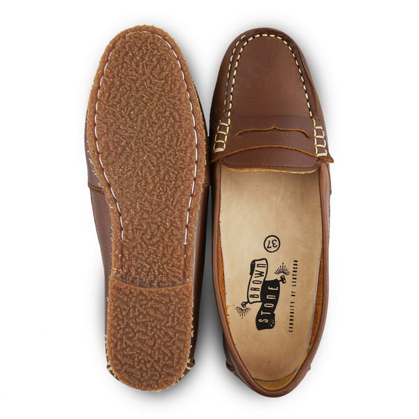Penny Moccasin Classy Oil Tanned Toffee Tan - Assembly Artisans Co.,Ltd.