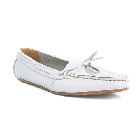 Leather Lace Moccasin Soft Marble White - Assembly Artisans Co.,Ltd.