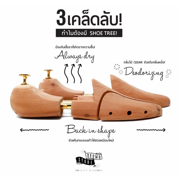 Brown Stone Cedar Shoe Trees