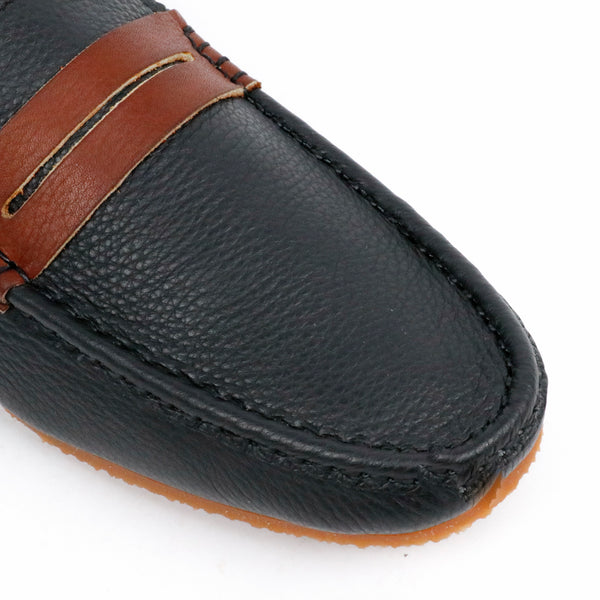 Libero Loafer Brown Strike Wrinkle Soft Black & Brown