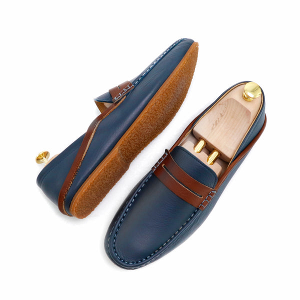 Libero Loafer Brown Strike Edition Wrinkle Soft Navy & Brown