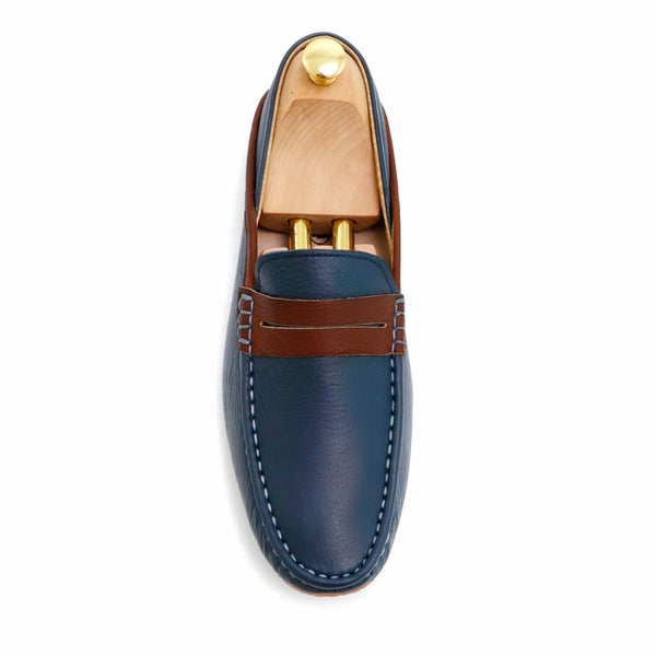 Libero Loafer Brown Strike Edition Wrinkle Soft Navy & Brown