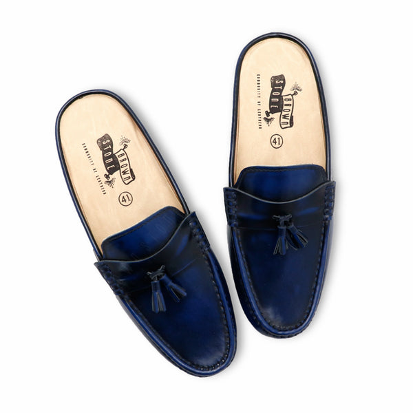 Mazio Mule European Brush Off Bezel Blue - Assembly Artisans Co.,Ltd.