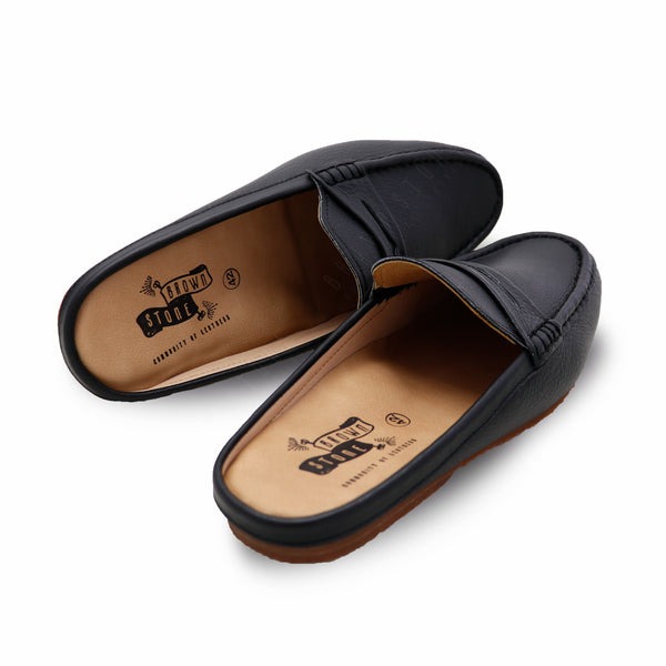 Mochi Mule Wrinkle Soft Black - Assembly Artisans Co.,Ltd.