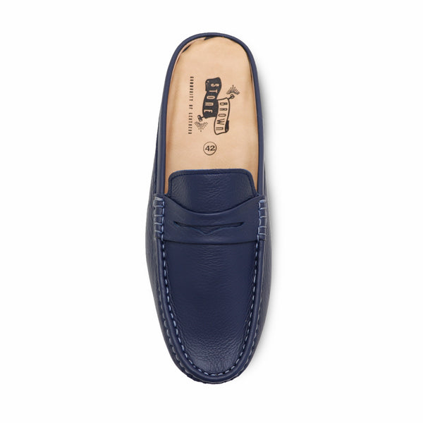 Mochi Mule Wrinkle Soft Navy - Assembly Artisans Co.,Ltd.