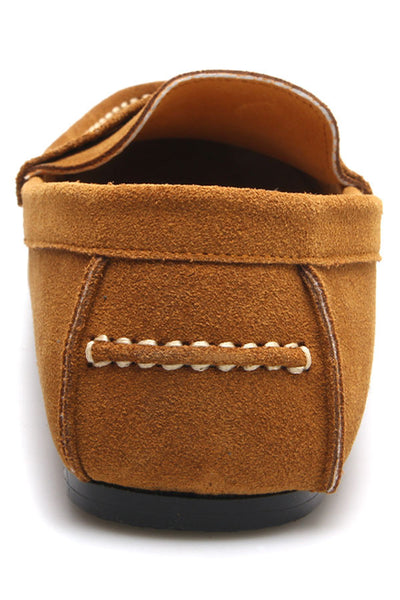 Penny Leather Loafer Suede Tan - Assembly Artisans Co.,Ltd.