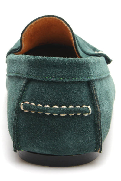 Penny Leather Loafer Suede Green Duck Head - Assembly Artisans Co.,Ltd.