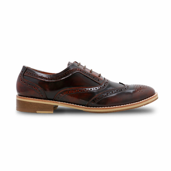 MR.FERGUSON FULL BROGUE European Brush Off Burgundy - Assembly Artisans Co.,Ltd.